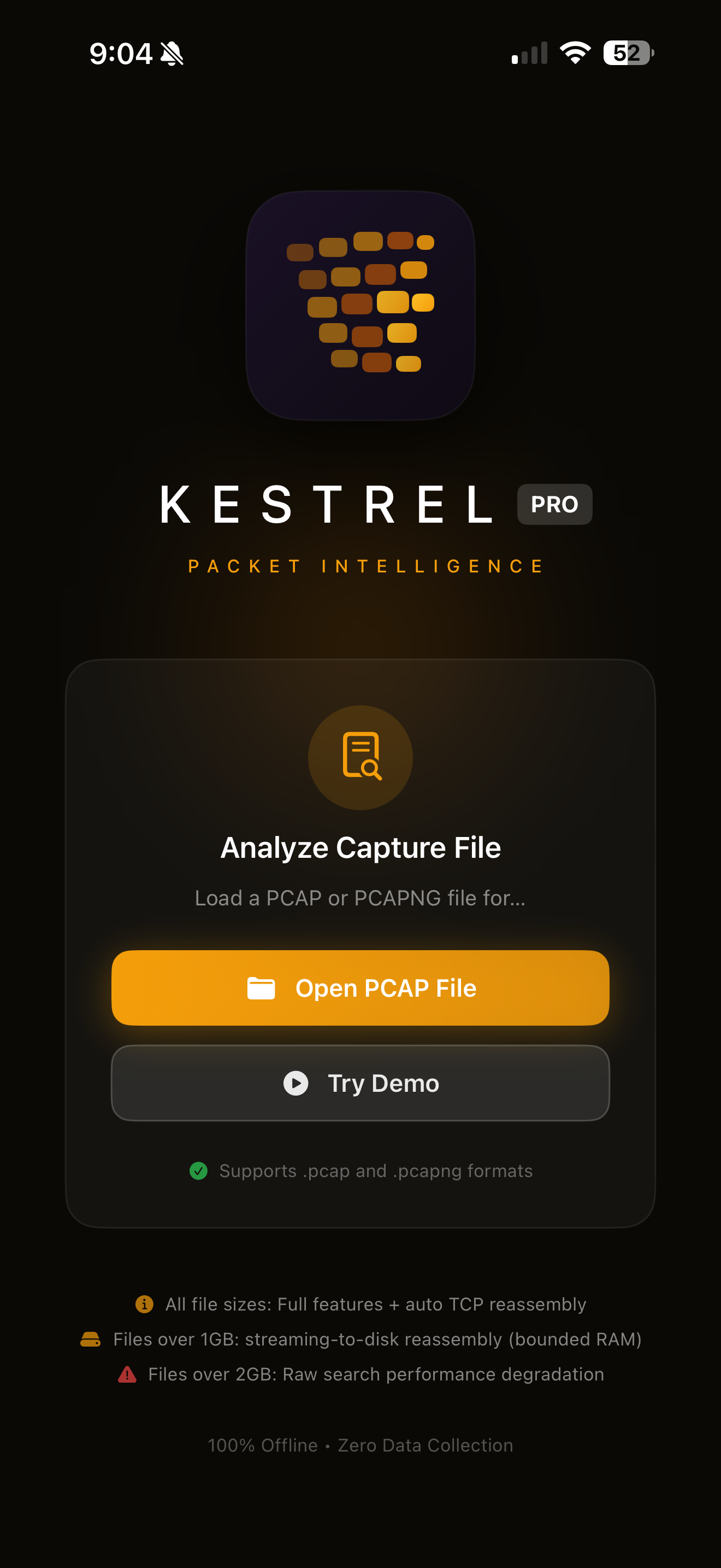 Kestrel Pro dashboard